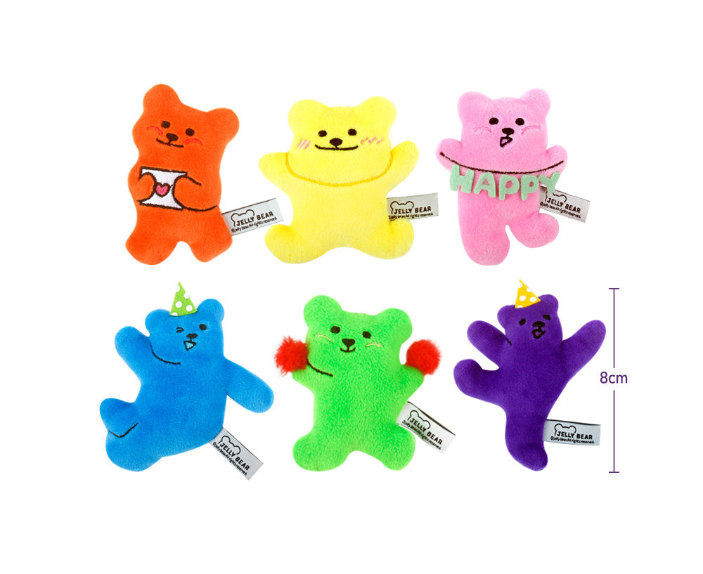Jelly Bear Glitter Keyring – Colorful Beaded Bag Charm