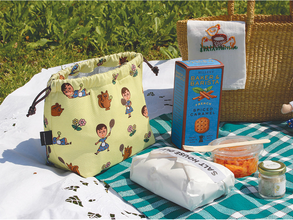 1537 Made in Korea Oxford Cotton Insulated Lunch Pouch – 3 Styles
