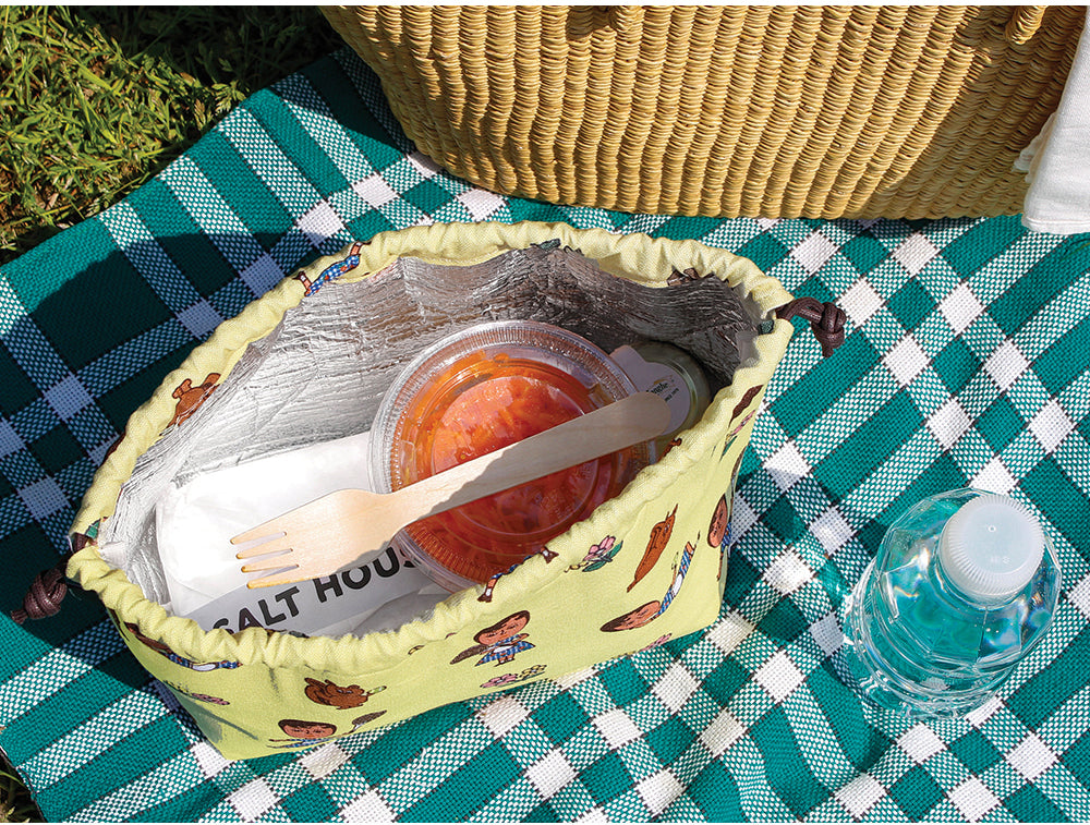 1537 Made in Korea Oxford Cotton Insulated Lunch Pouch – 3 Styles