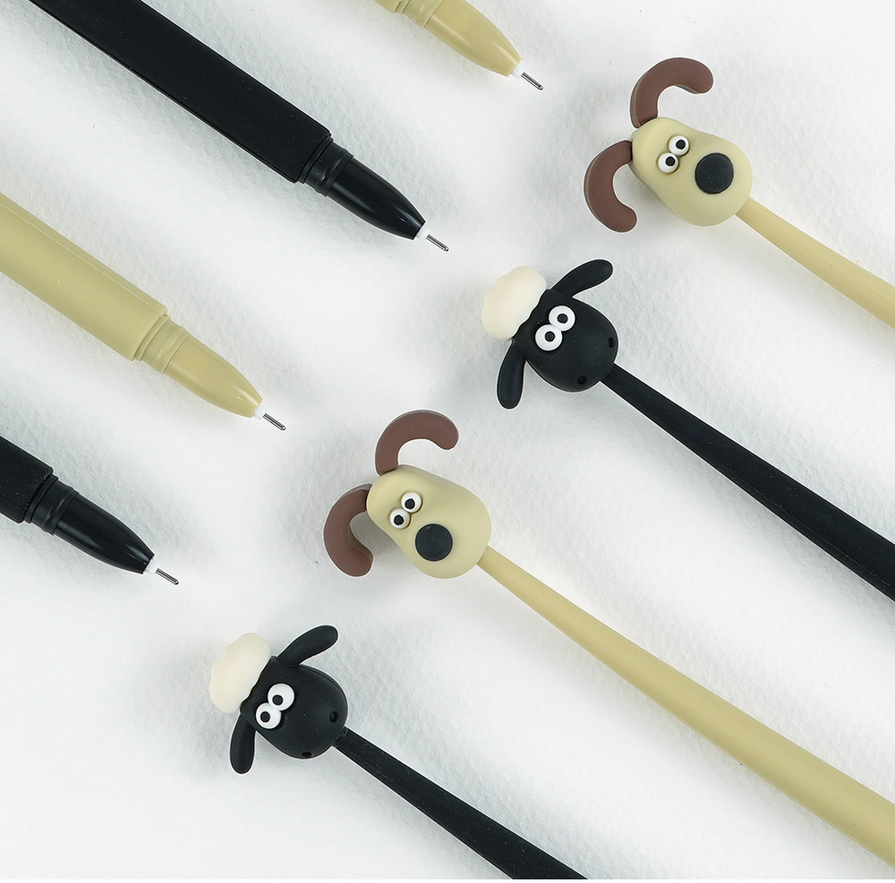 Wallace & Gromit Swing Gel Pen – 0.5mm (Gromit / Shaun)