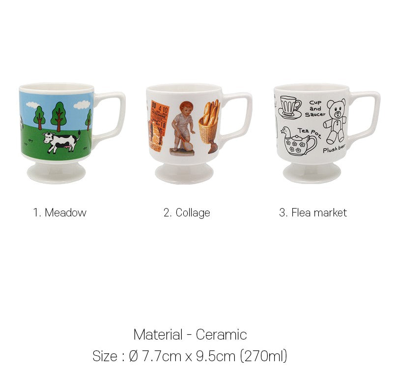 Home CAFE style Vintage Mugs Cup-Home Deco/Heel Mug Cup-Cow
