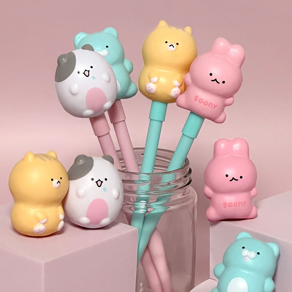 Soonddeok Squeeze Gel Pen – 4 Character Series