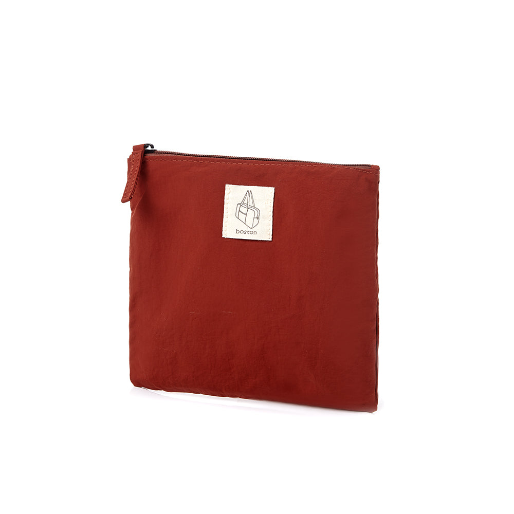 FeatherLite Foldable Travel Tote – Brick Brown