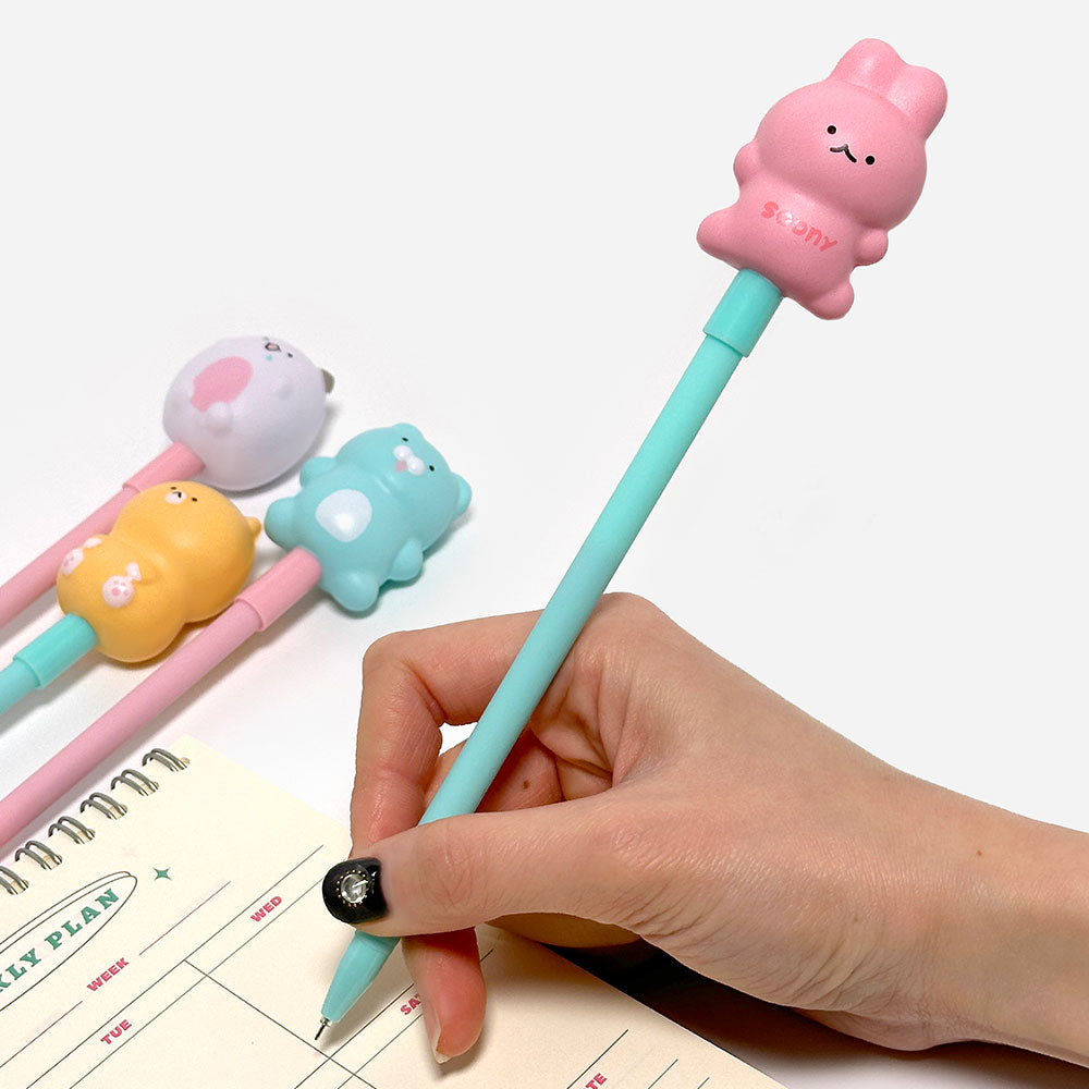 Soonddeok Squeeze Gel Pen – 4 Character Series