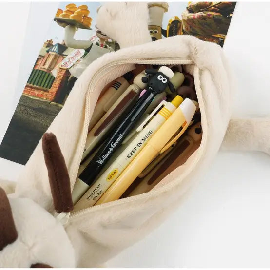Wallace & Gromit Plush Gromit Dog Pencil Case Pouch