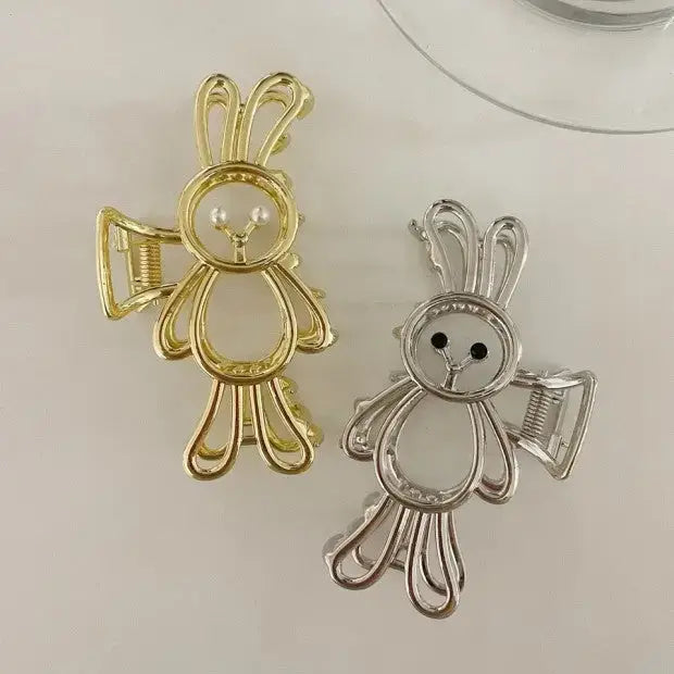 LISA Metal Bear, Rabbit Shape Hair Clip Claws Pins (SALE)