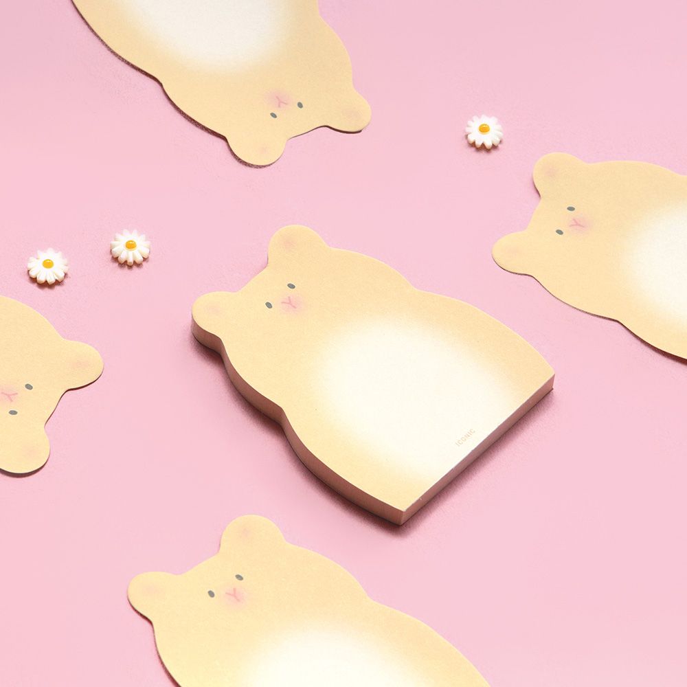 Animal Friends Mini Non-Adhesive Memo Pad – Hamster, Penguin, Dog & Cat