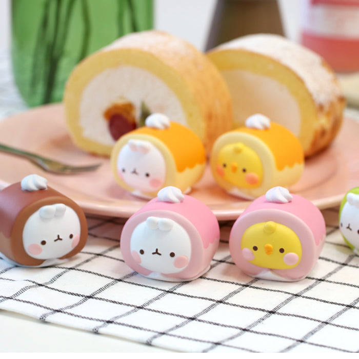 Molang Roll Cake Blind Box Figure Series