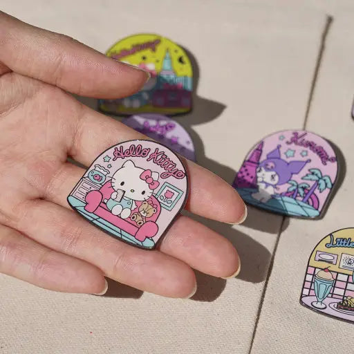 Sanrio Character pins Badge Random Egg Box-24Pcs Limited