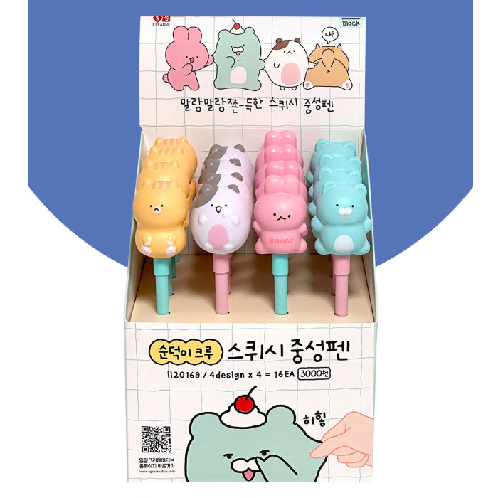 Soonddeok Squeeze Gel Pen – 4 Character Series