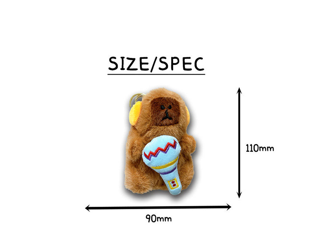 Singing Capybara Plush Keyring – Musical Instrument Series Random