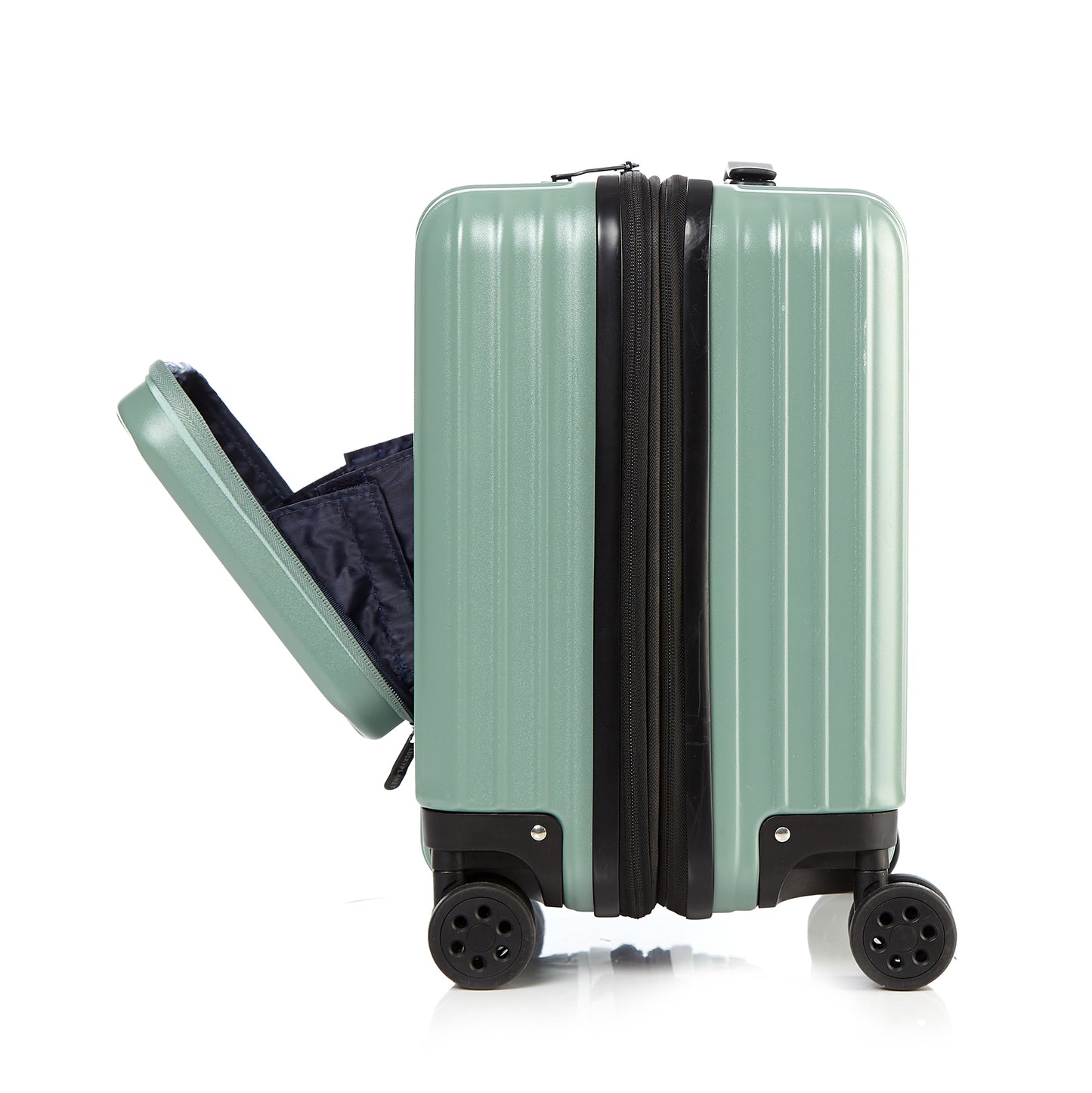Go Beyond 17" Carry-On Olive Green Expendable Zipper