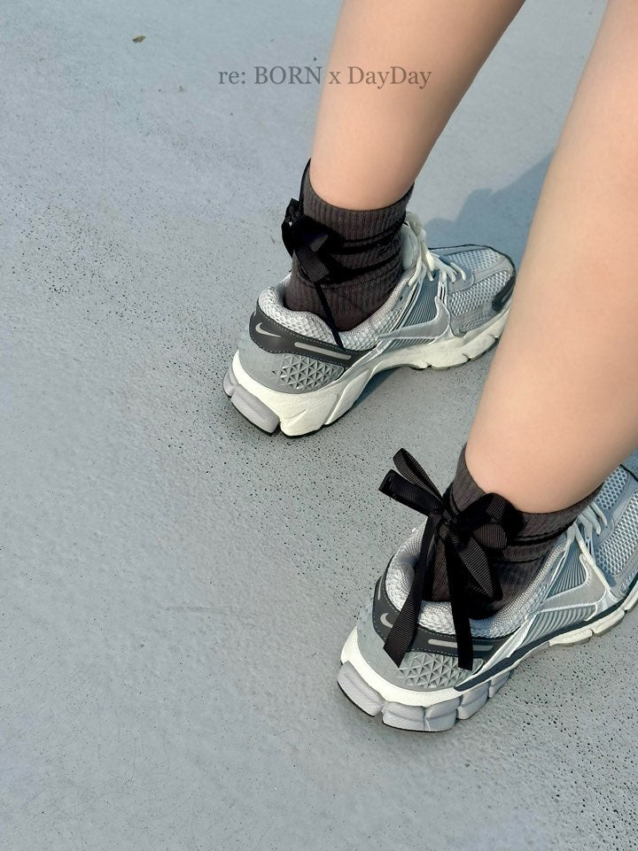 Balletcore Back Ribbon Ankle Socks- Lovely Unique tennis Socks