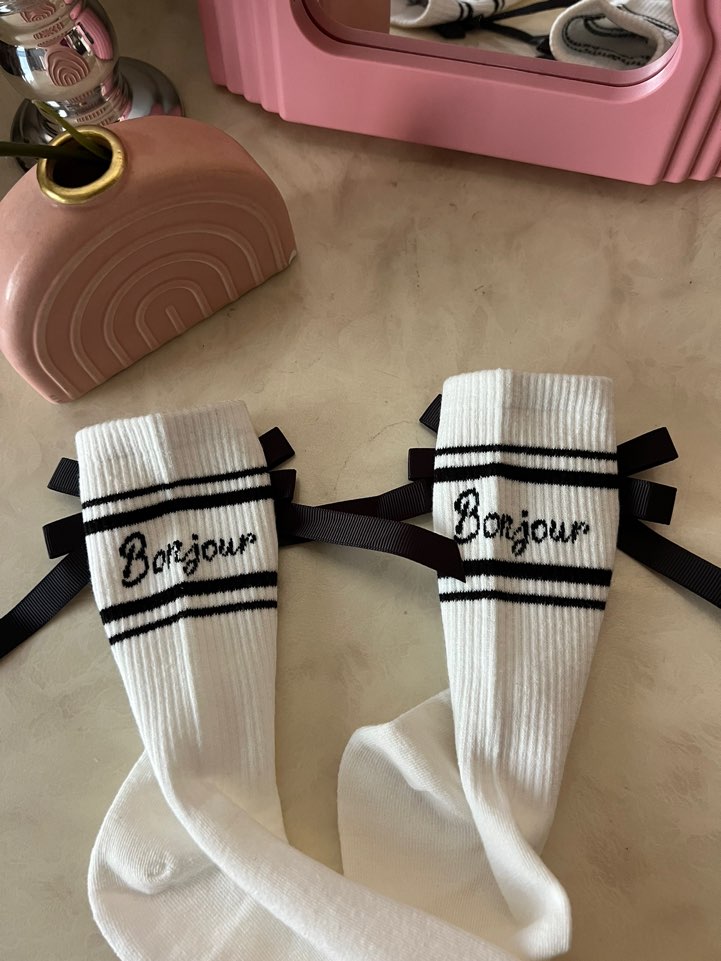 Balletcore Back Ribbon Ankle Socks- Lovely Unique tennis Socks