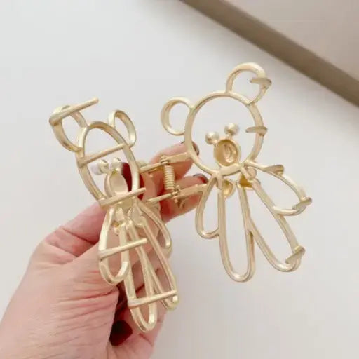 LISA Metal Bear, Rabbit Shape Hair Clip Claws Pins (SALE)