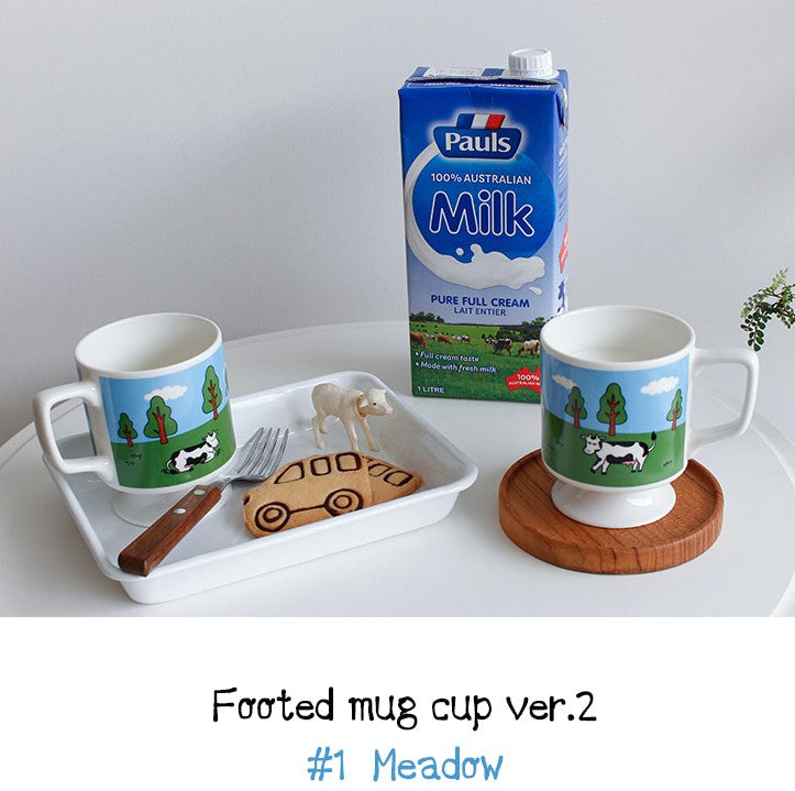 Home CAFE style Vintage Mugs Cup-Home Deco/Heel Mug Cup-Cow