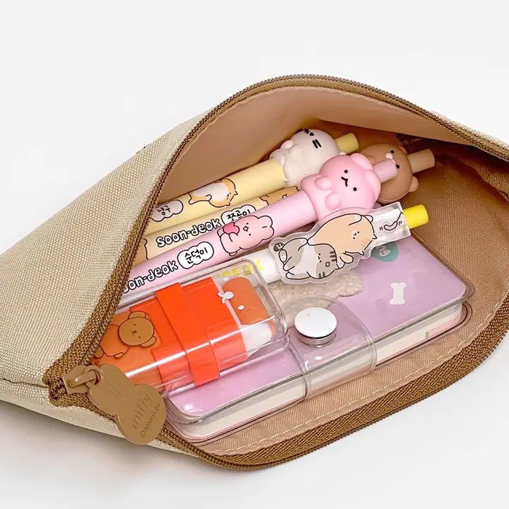 Miffy & Boris Slim Pencil Pouch – Canvas Zipper Case