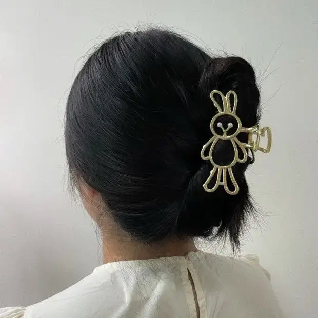 LISA Metal Bear, Rabbit Shape Hair Clip Claws Pins (SALE)