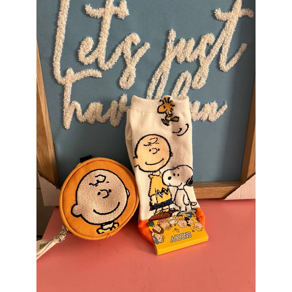 Peeanuts Snoopy Charlie Brown ankle Socks/ Cotton Ultra Soft women Socks-5Pcs