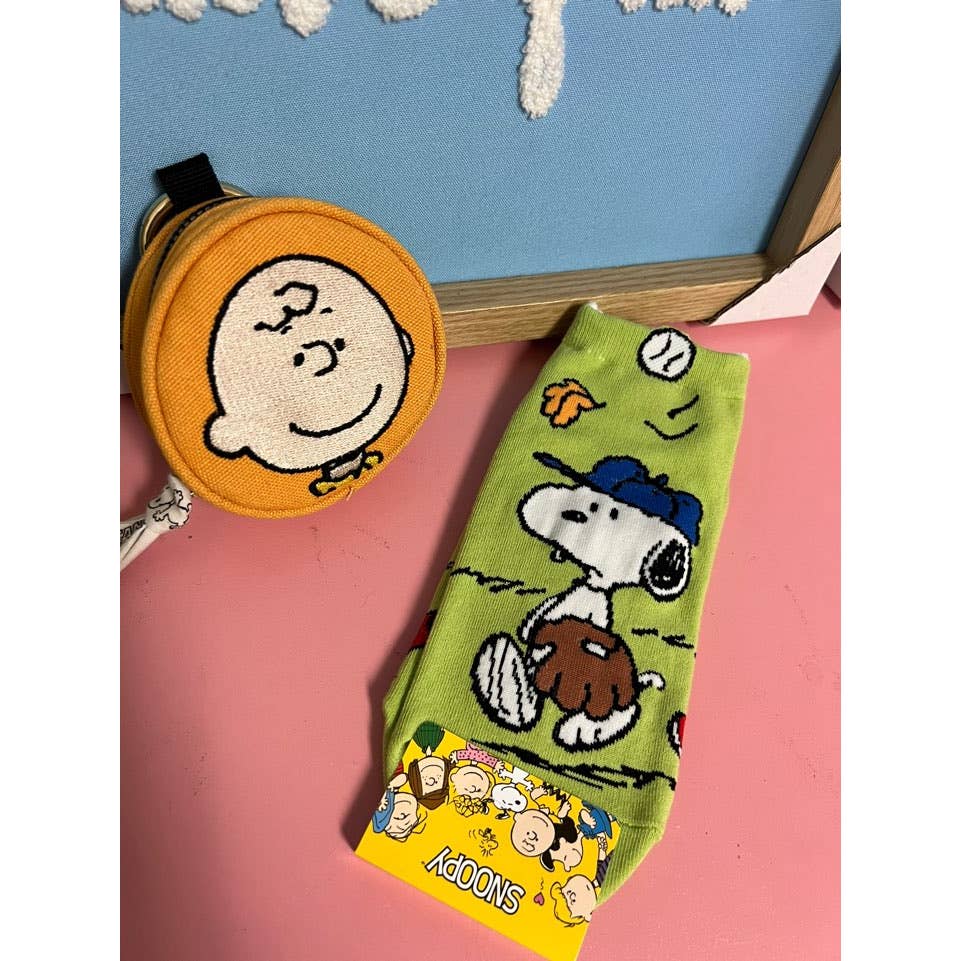 Peeanuts Snoopy Charlie Brown ankle Socks/ Cotton Ultra Soft women Socks-5Pcs