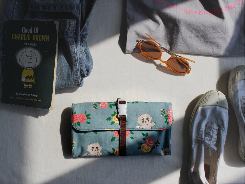 1537 Travel Packing Organizer Cotton Traveler Roll Pouch