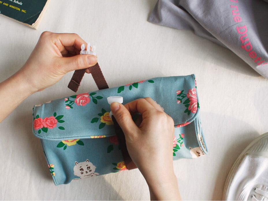 1537 Travel Packing Organizer Cotton Traveler Roll Pouch