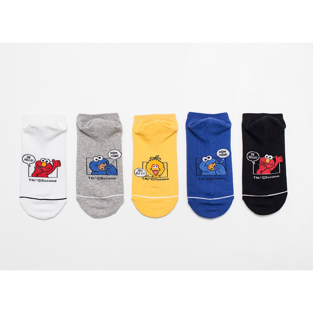 Sesame Street Ankle Socks 5 color mix set - Luckyplanetusa
