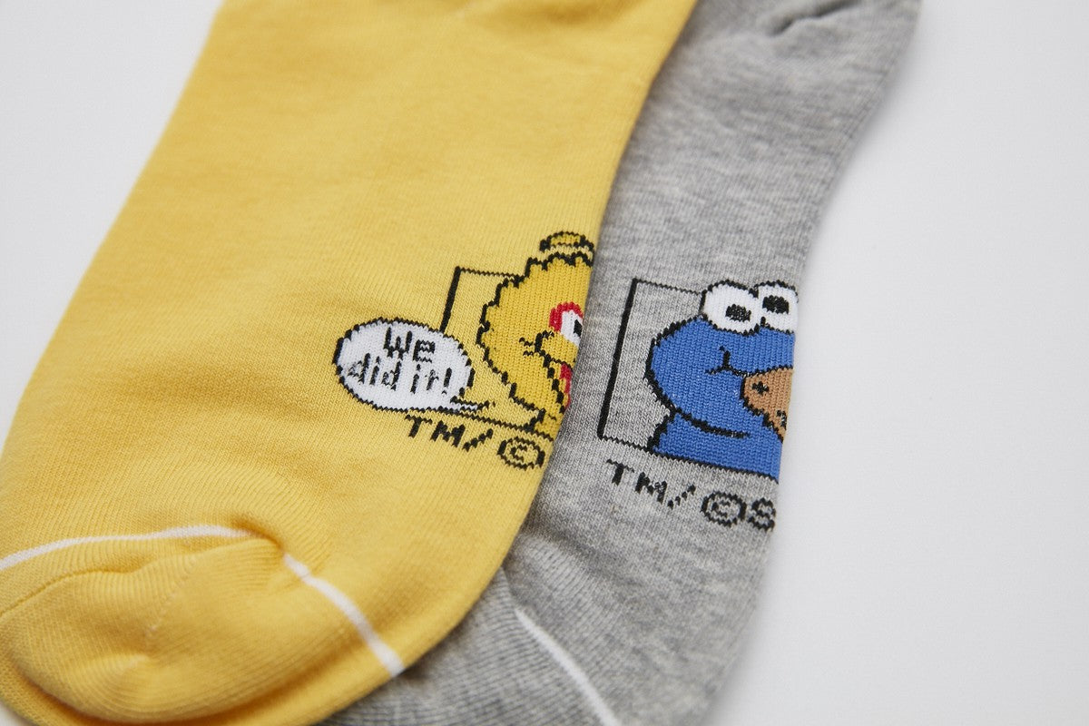 Sesame Street Ankle Socks 5 color mix set - Luckyplanetusa