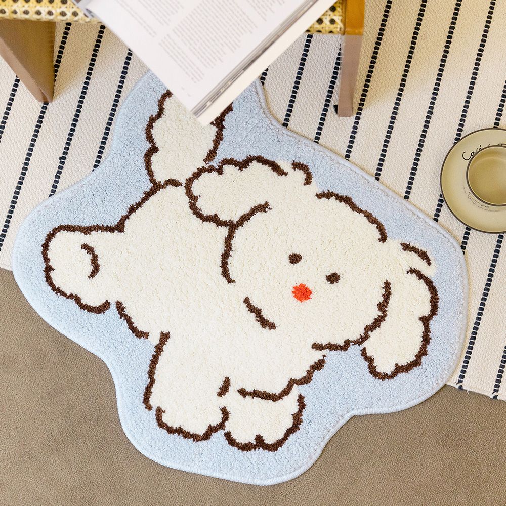 Cute Poodle Design Mat/ Room Rugs - Adopt Me!