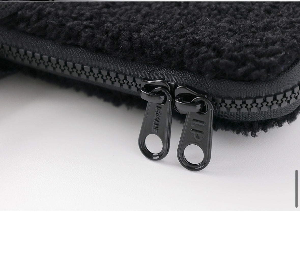 Little Paper Doggy Fluffy Laptop Bag with Handle, Pocket