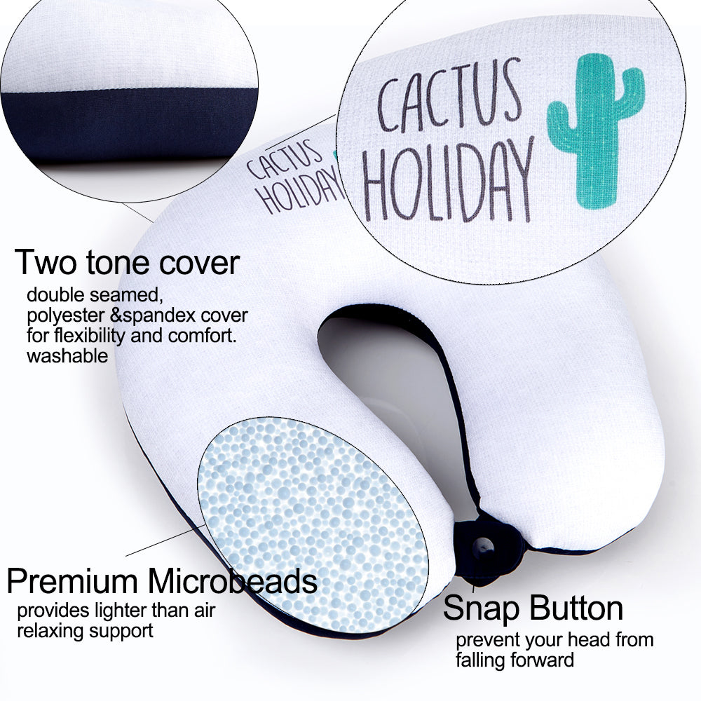 LUCKY PLANET 2 in 1 Travel Neck Pillow Cushion -Cactus Transform to Neck Cushion/Luggage Holding - Luckyplanetusa