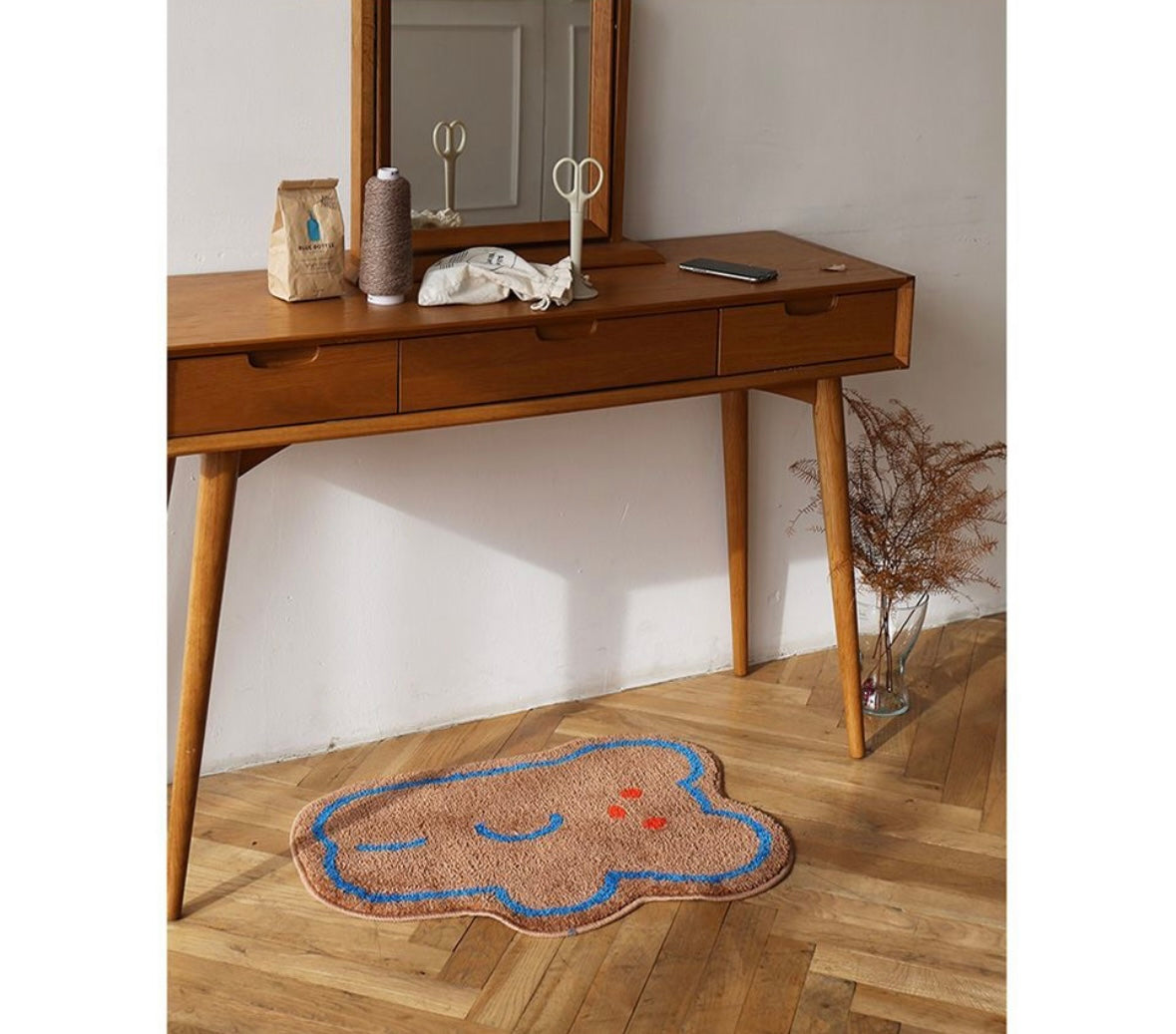 Cute Shaped Tufted Bath Rug- Egg, Bear