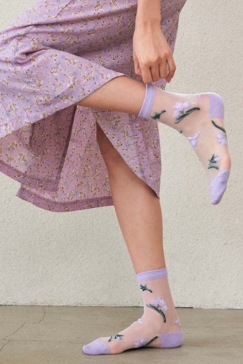 Secret Forest Sheer Socks