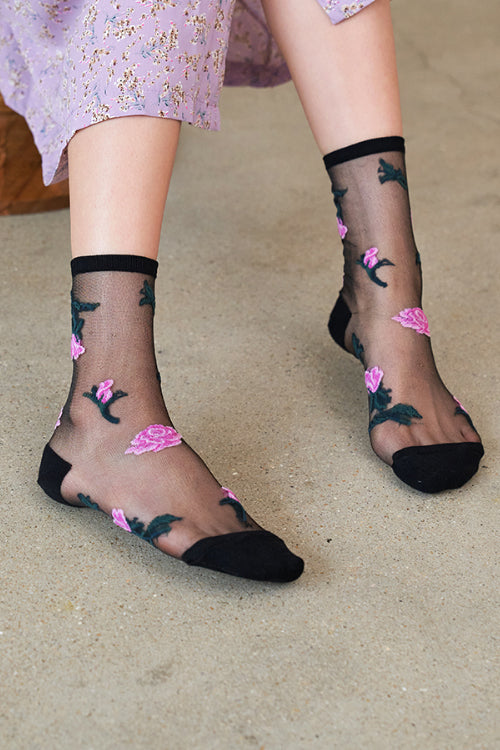 Secret Forest Sheer Socks