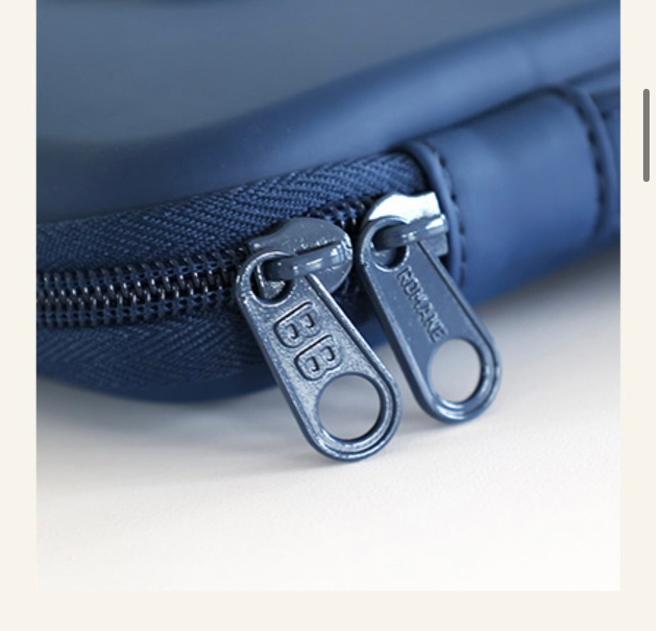 Baguette Bear Eva hard case with handle 13” laptop pouch