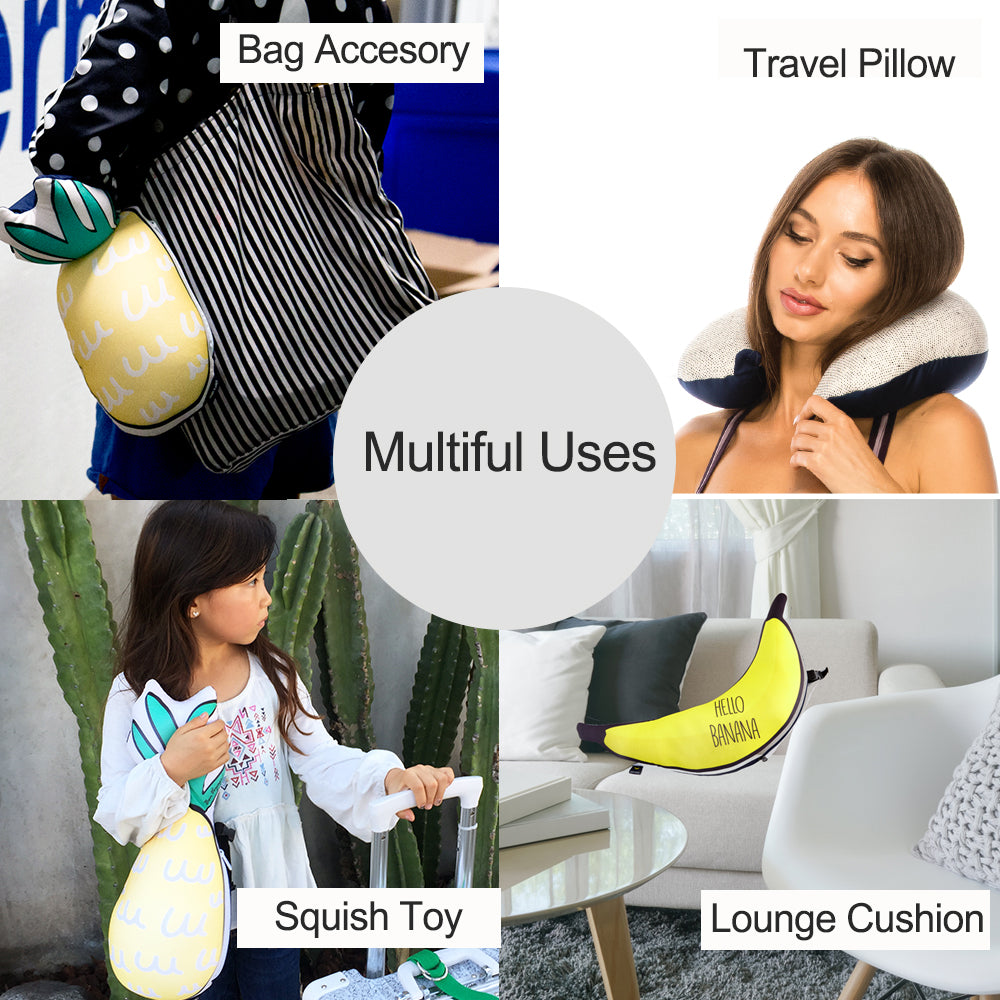 LUCKY PLANET 2 in 1 Travel Neck Pillow Cushion -Cactus Transform to Neck Cushion/Luggage Holding - Luckyplanetusa