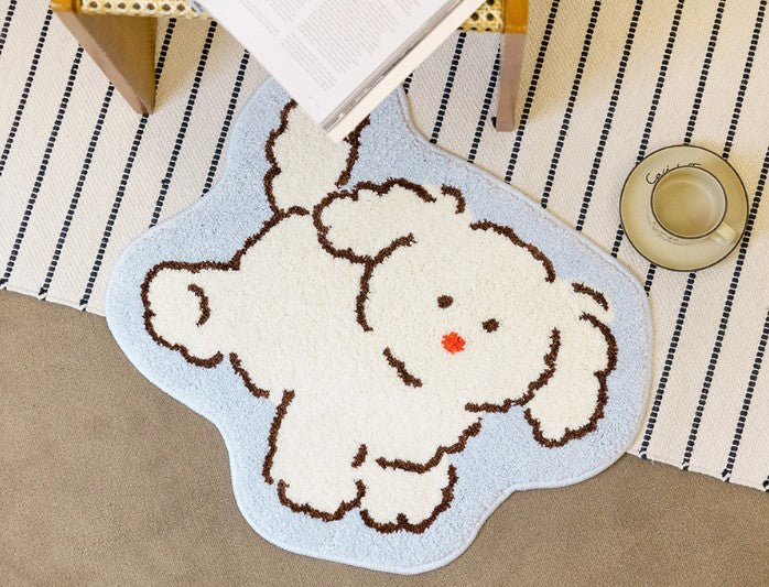 Cute Poodle Design Mat/ Room Rugs - Adopt Me!