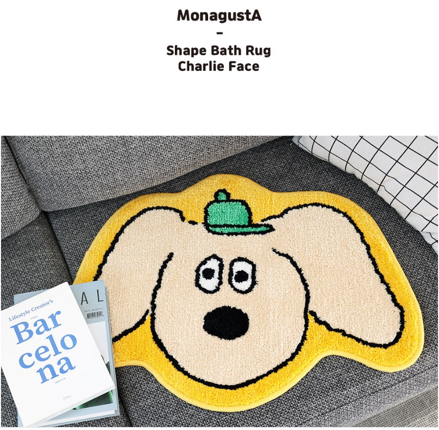 Charlie Face Bath Foot mat/ Room point Rugs
