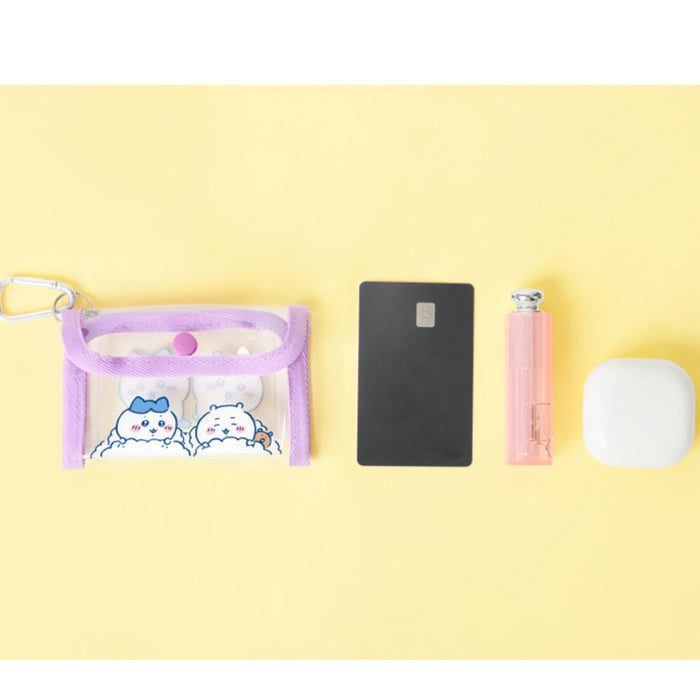 Chiikawa Official Licensed Clear Mini Pouch with Carabiner – 3 Colors