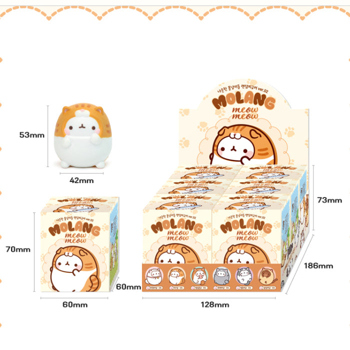 Molang Meow Meow Figure Blind Box (6 Types) ver.2