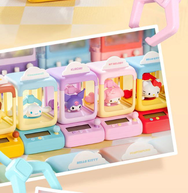 Sanrio Mini Crane Game Figures – Light & Spin Display Series