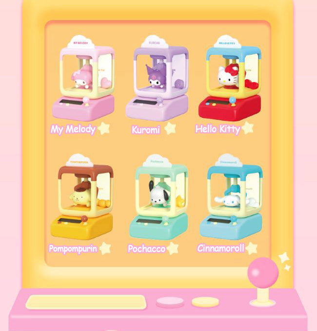 Sanrio Mini Crane Game Figures – Light & Spin Display Series