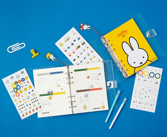 Miffy 2026 Updated Planner Diary with keyring , sticker Set