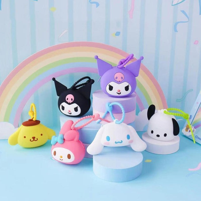 Sanrio wallet Pouch Charm Cinnamoroll, Kuromi, Pochcco, My Melody Car Key Chain