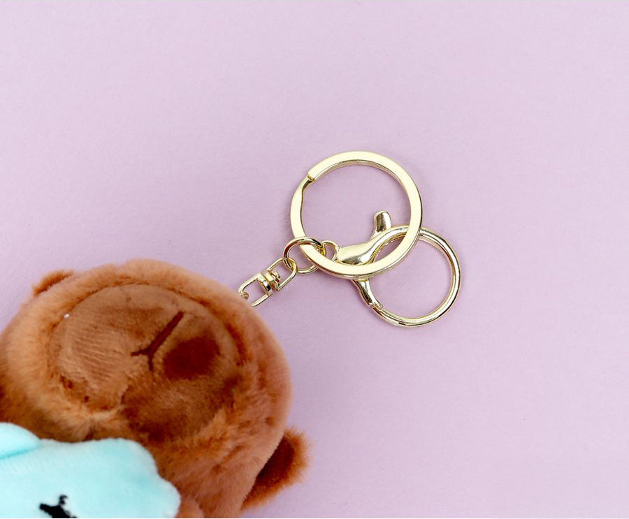 Animal Friends Capybara Plush Keyring Random
