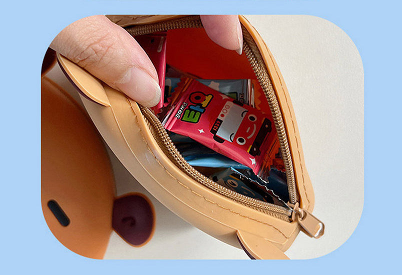 Capybara Silicone Crossbody Pouch
