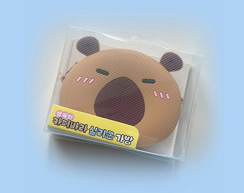 Capybara Silicone Crossbody Pouch