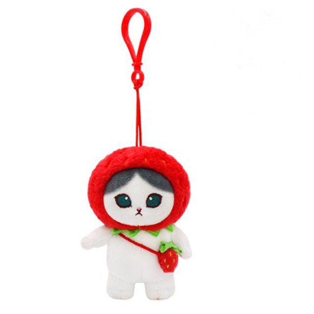 Mofusand Fruit Costume Plush Keychain – 4 Designs (9cm)