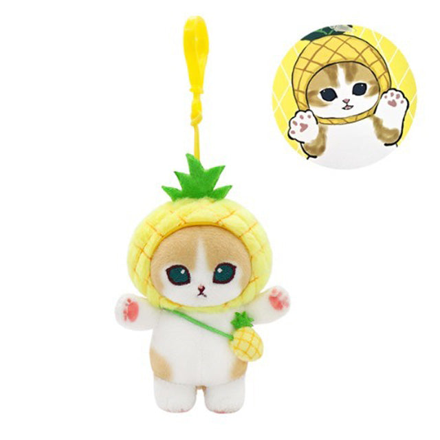Mofusand Fruit Costume Plush Keychain – 4 Designs (9cm)