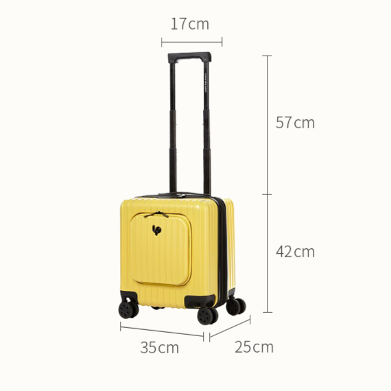 Go Beyond 17" Carry-On Butter Yellow Expendable Zipper